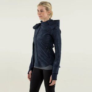 Lululemon Keep It Up Jacket Lacefolage Embossed Inkwell